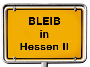 Ortsschild "Bleib in Hessen II"